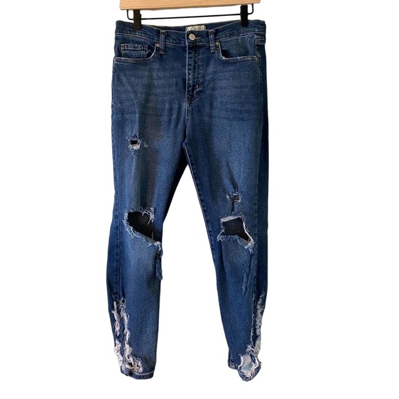 We The Free Women's Distressed Ripped High Rise Jeans - Picture 1 of 9